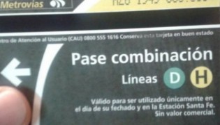 El Subtepass para poder hacer conexión entre la línea D y la línea H sin volver a pagar.