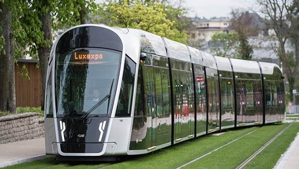 tren CAF, tranvía, transportes
