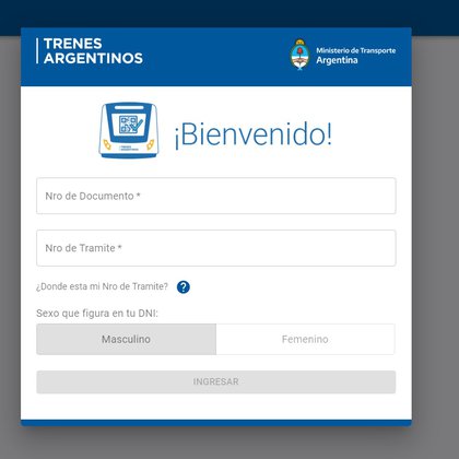 Primero se ingresan los datos del usuario