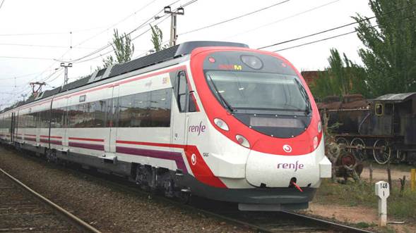 Un tren Civia, modelo que se usará en el proyecto.