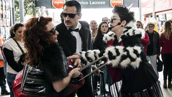 La performance que harán en el Urquiza debutó el año pasado en el subte