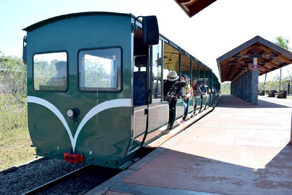 Descripción: Incorporan nueva locomotora eléctrica al Tren Ecológico de la Selva
