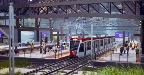 maqueta del tren eléctrico